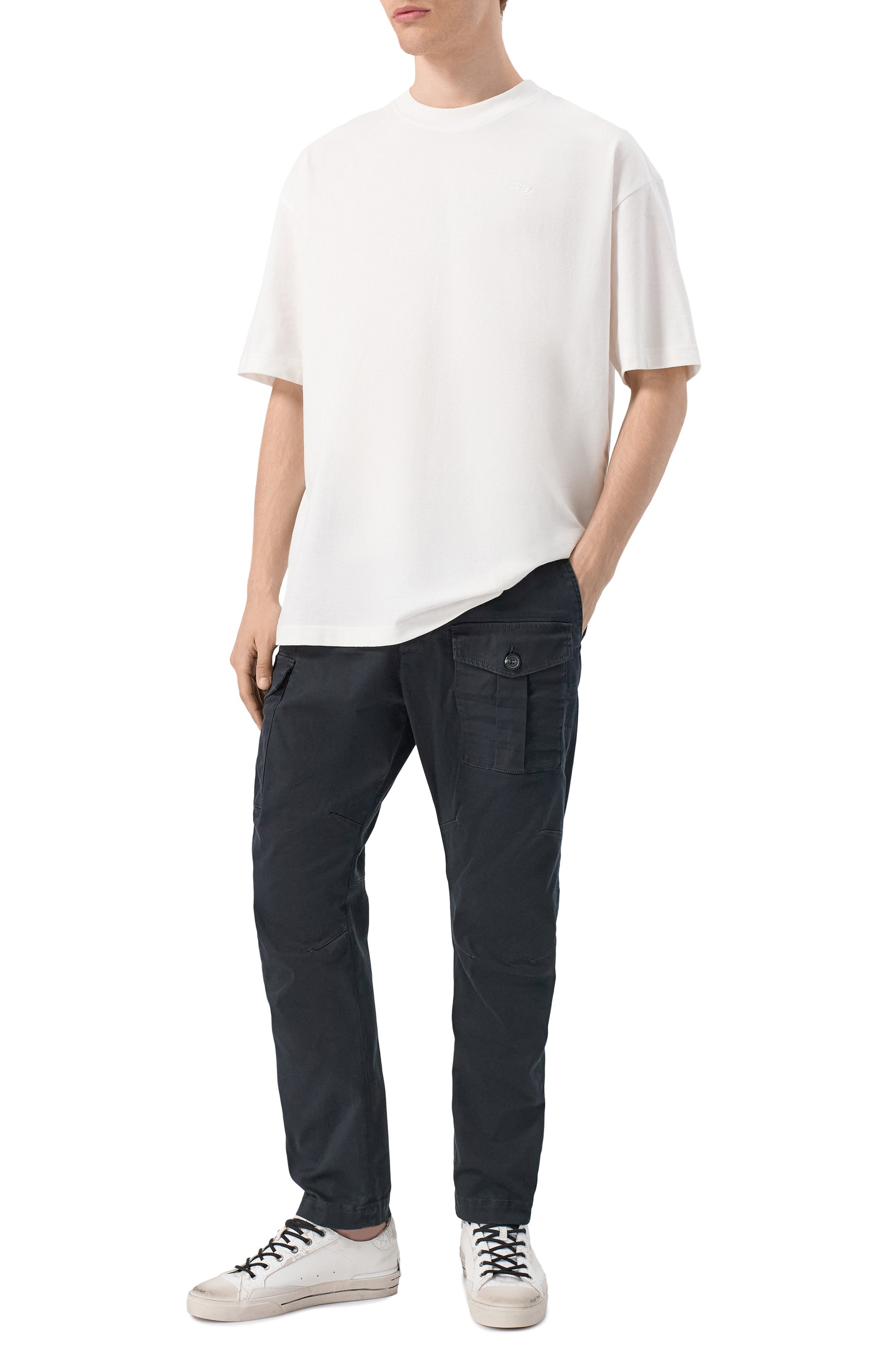 Хлопковые брюки-карго DSQUARED2 черного цвета по цене 67500 руб., арт. S74KB0818/S39021, фото 2 Хлопковые брюки-карго DSQUARED2, арт. S74KB0818/S39021, фото 2