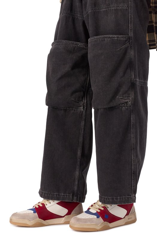 Кожаные кеды Spiker Dsquared2 SNM0315/09708189 Разноцветный  SNM0315/09708189 Фото 3