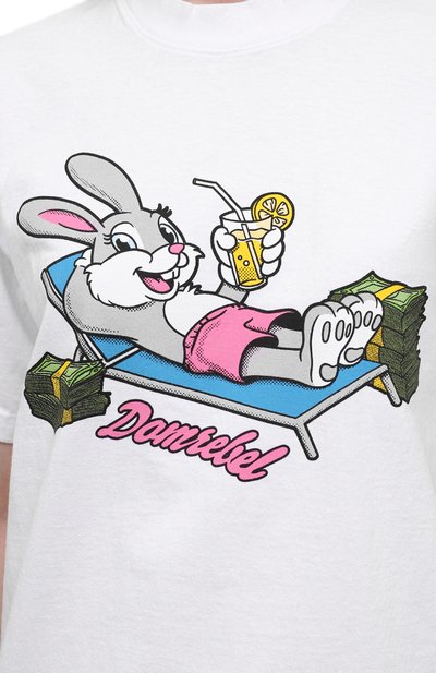 Хлопковая футболка DOMREBEL, арт. BUCKS/0VER TEE/W, фото 5