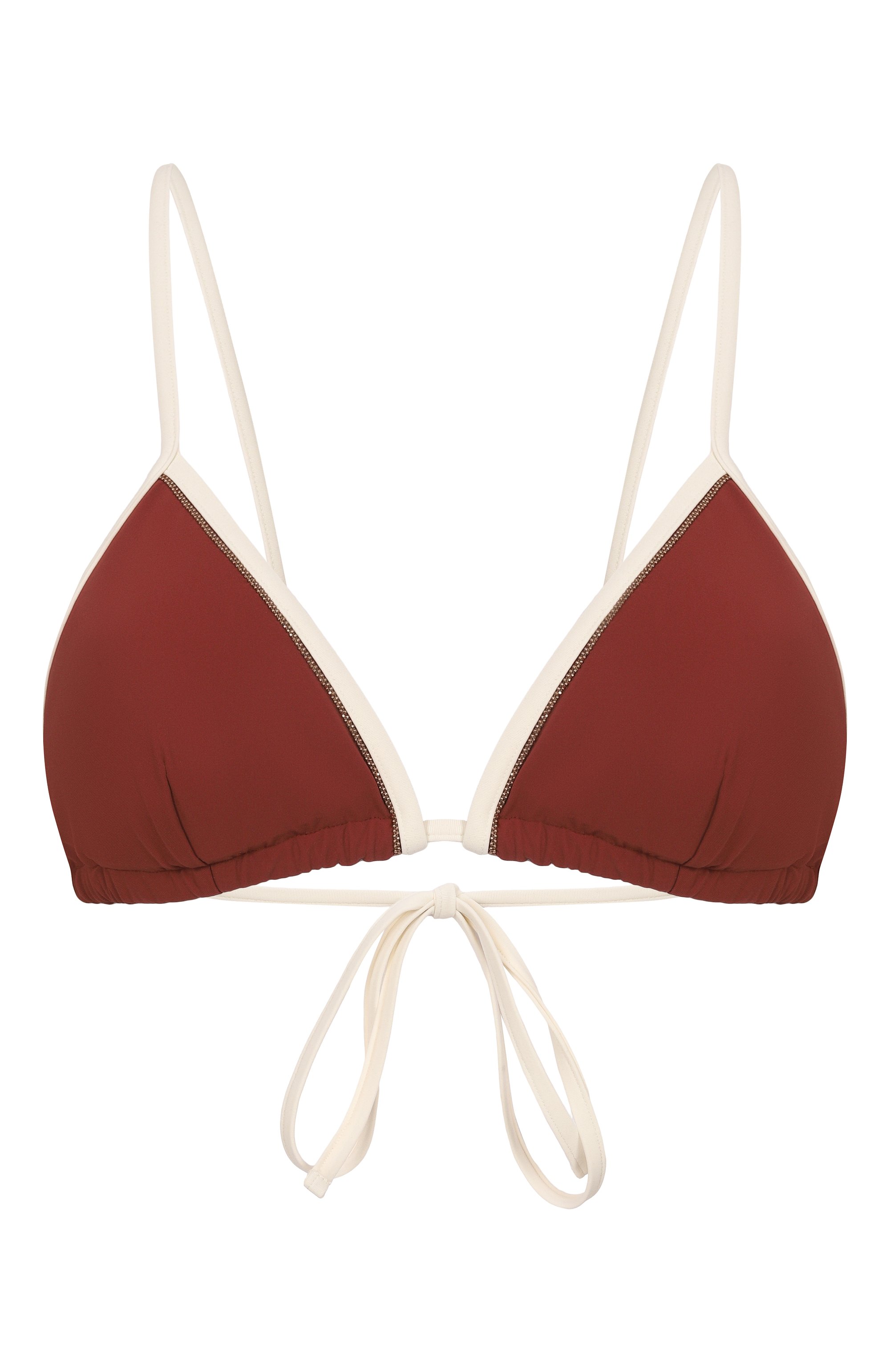 Треугольный бра BRUNELLO CUCINELLI бордового цвета по цене 37600 руб., арт. MQ965VS889, фото 1 Треугольный бра BRUNELLO CUCINELLI, арт. MQ965VS889, фото 1