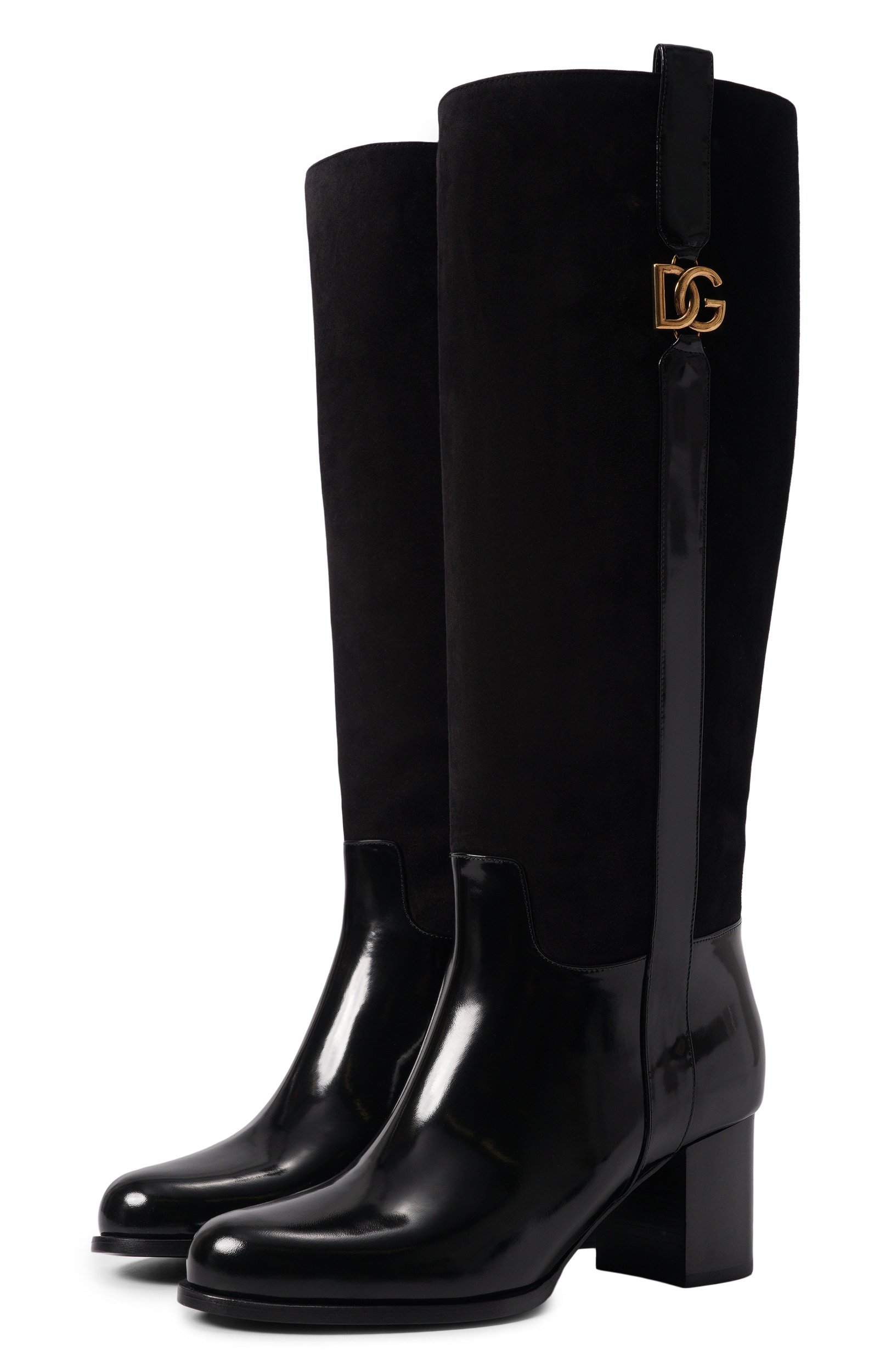 Комбинированные сапоги DOLCE & GABBANA, арт. CU1316/A3S68, фото 1