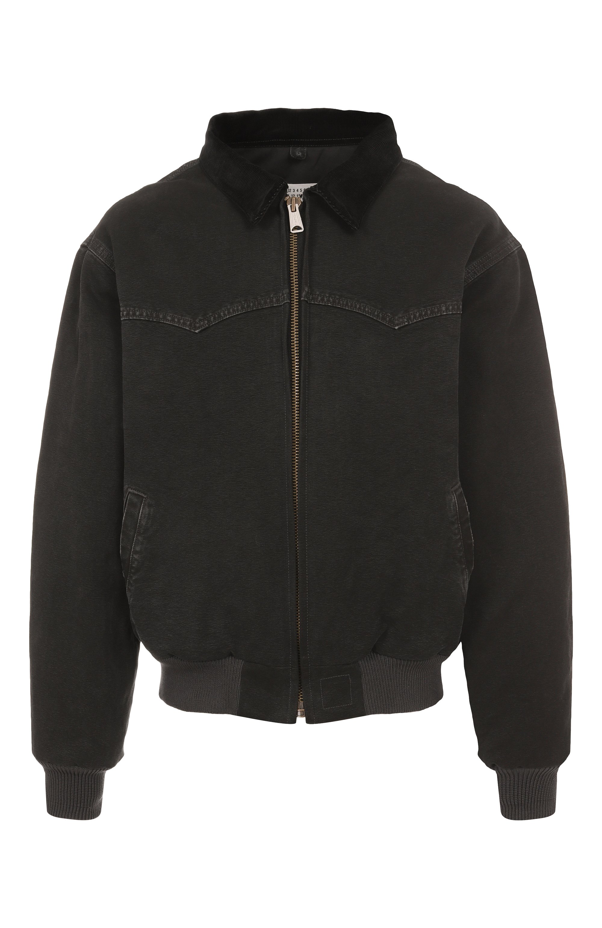 Хлопковый бомбер MAISON MARGIELA черного цвета по цене 287500 руб., арт. S50AM0640/M35255, фото 1 Хлопковый бомбер MAISON MARGIELA, арт. S50AM0640/M35255, фото 1