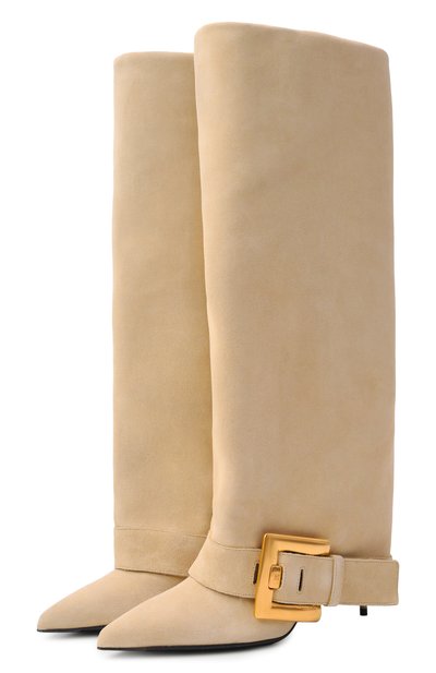 Женские замшевые сапоги anthem BALMAIN, арт. GN1TA143/LCTA