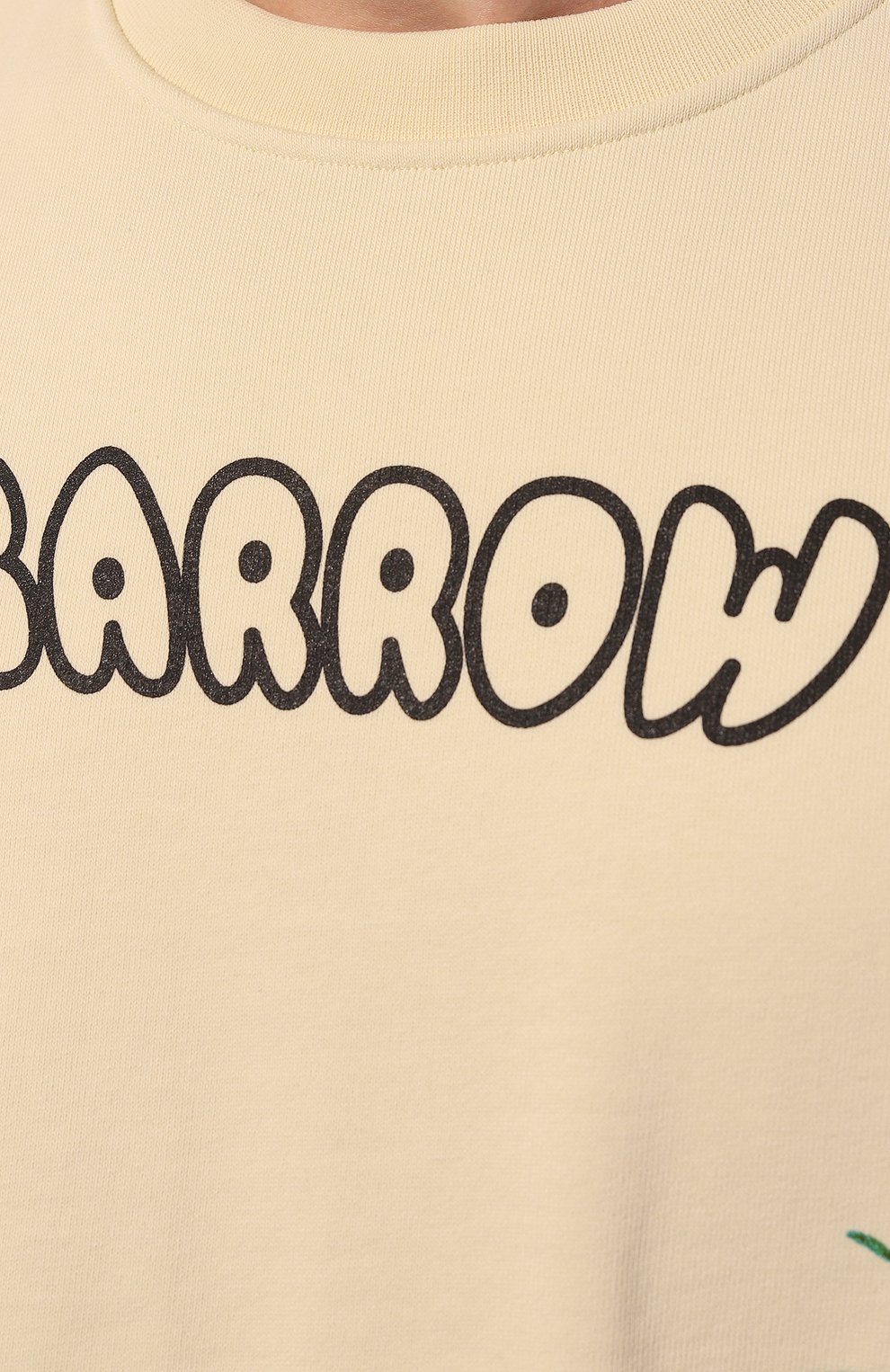 Хлопковый свитшот BARROW кремового цвета по цене 35800 руб., арт. 034085, фото 5 Хлопковый свитшот BARROW, арт. 034085, фото 5