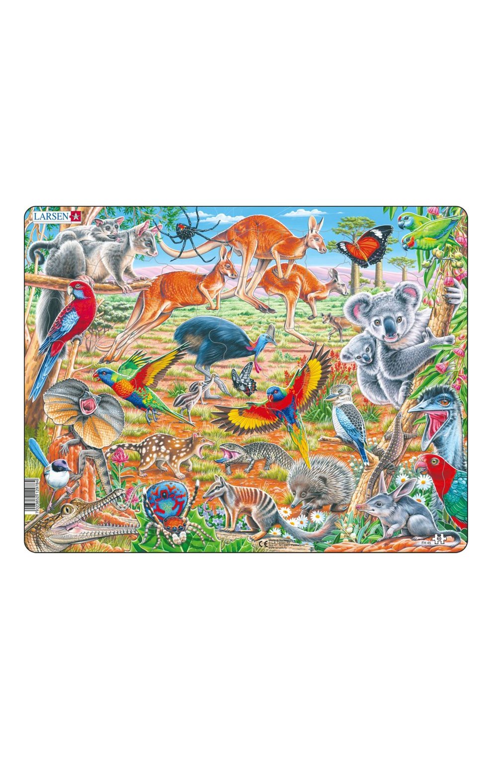 Пазл дикие животные австралии LARSEN, арт. FH45, фото 1