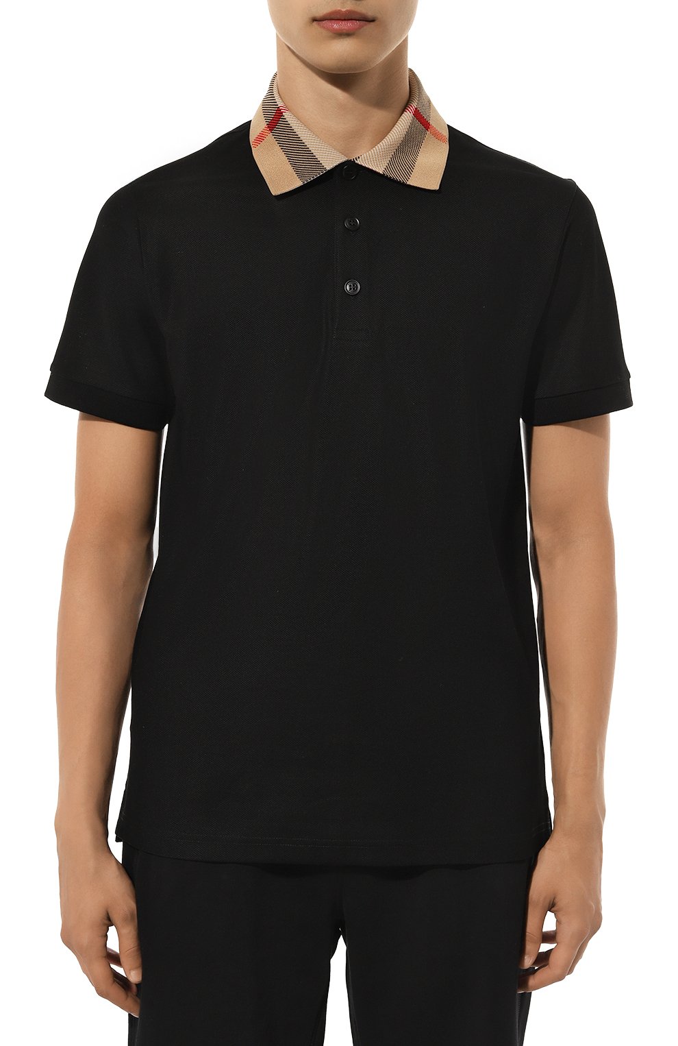 Хлопковое поло BURBERRY, арт. 8071620, фото 3