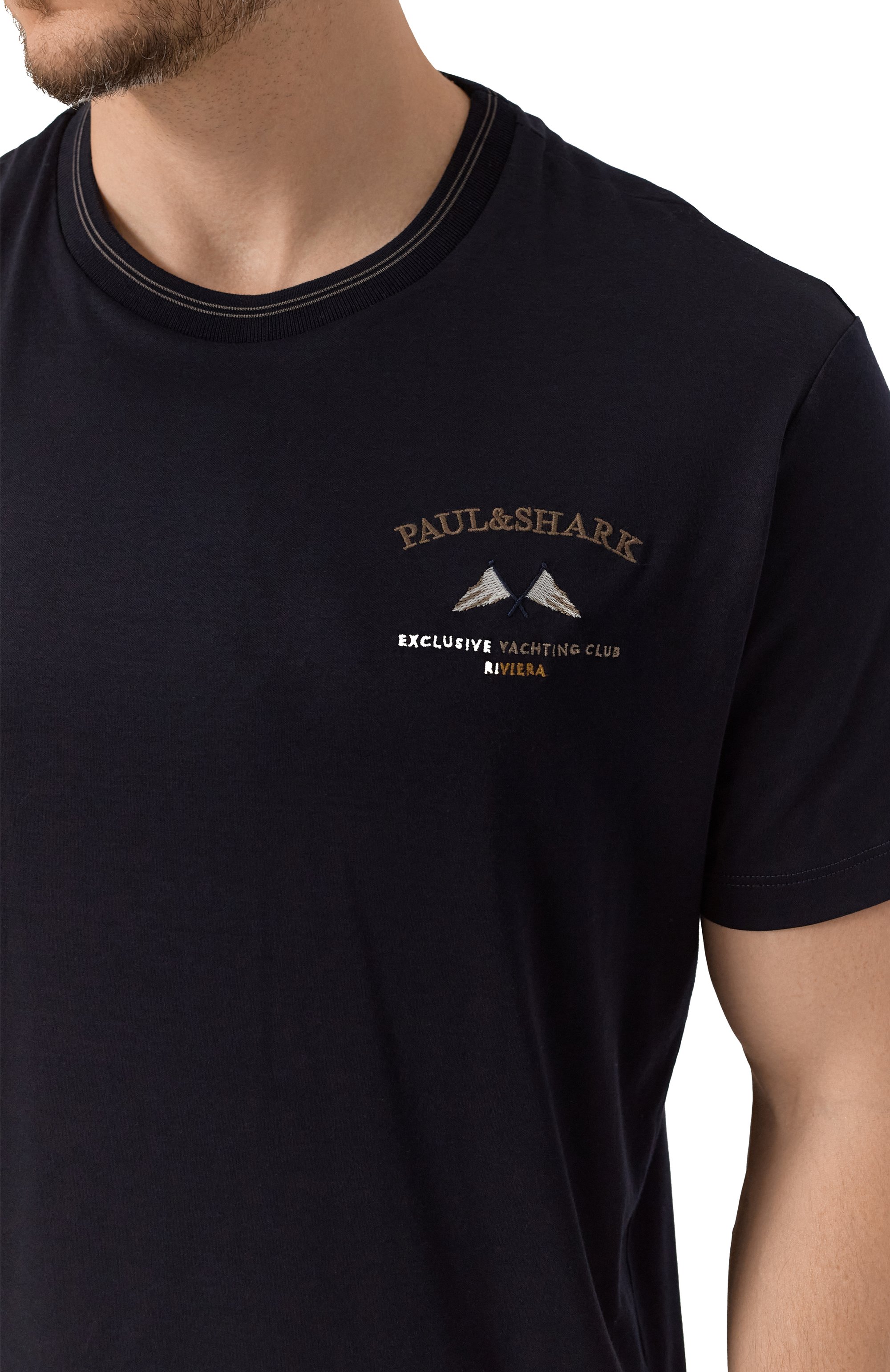 Футболка из хлопка и лиоцелла PAUL&SHARK, арт. 15311605, фото 5