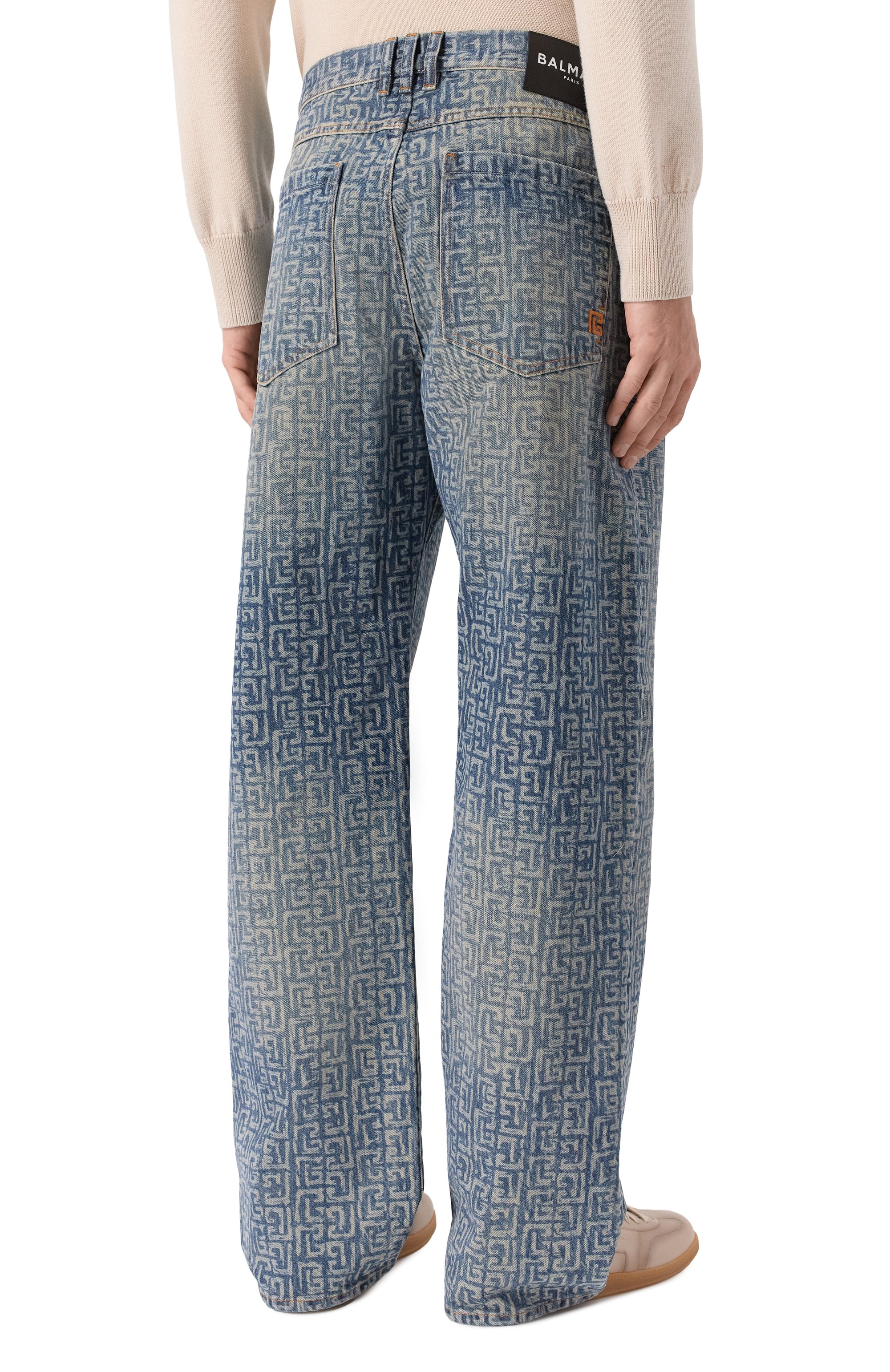 Джинсы loose BALMAIN, арт. GH1ML135/DG12, фото 4