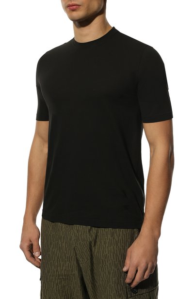 Хлопковая футболка KIRED черного цвета по цене 16650 руб., арт. WBACI0MW7521024008, фото 3 Хлопковая футболка KIRED, арт. WBACI0MW7521024008, фото 3