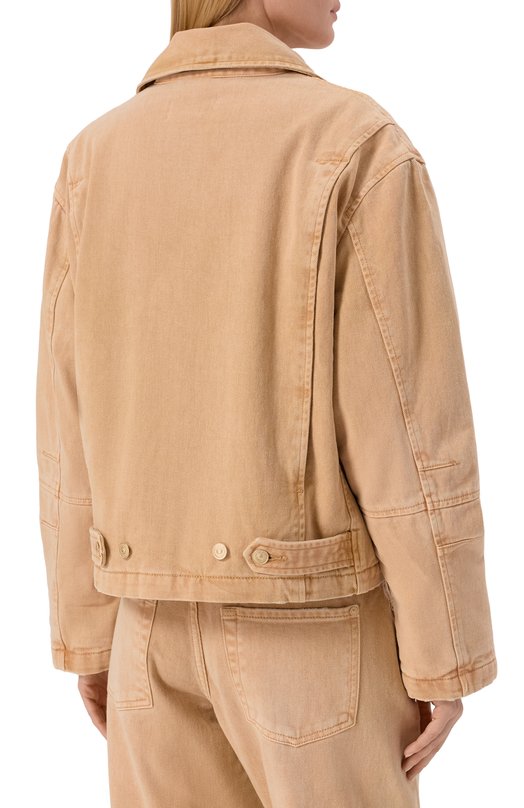 Джинсовая куртка 7 For All Mankind 7UZ00E98-101 Бежевый  7UZ00E98-101 Фото 4
