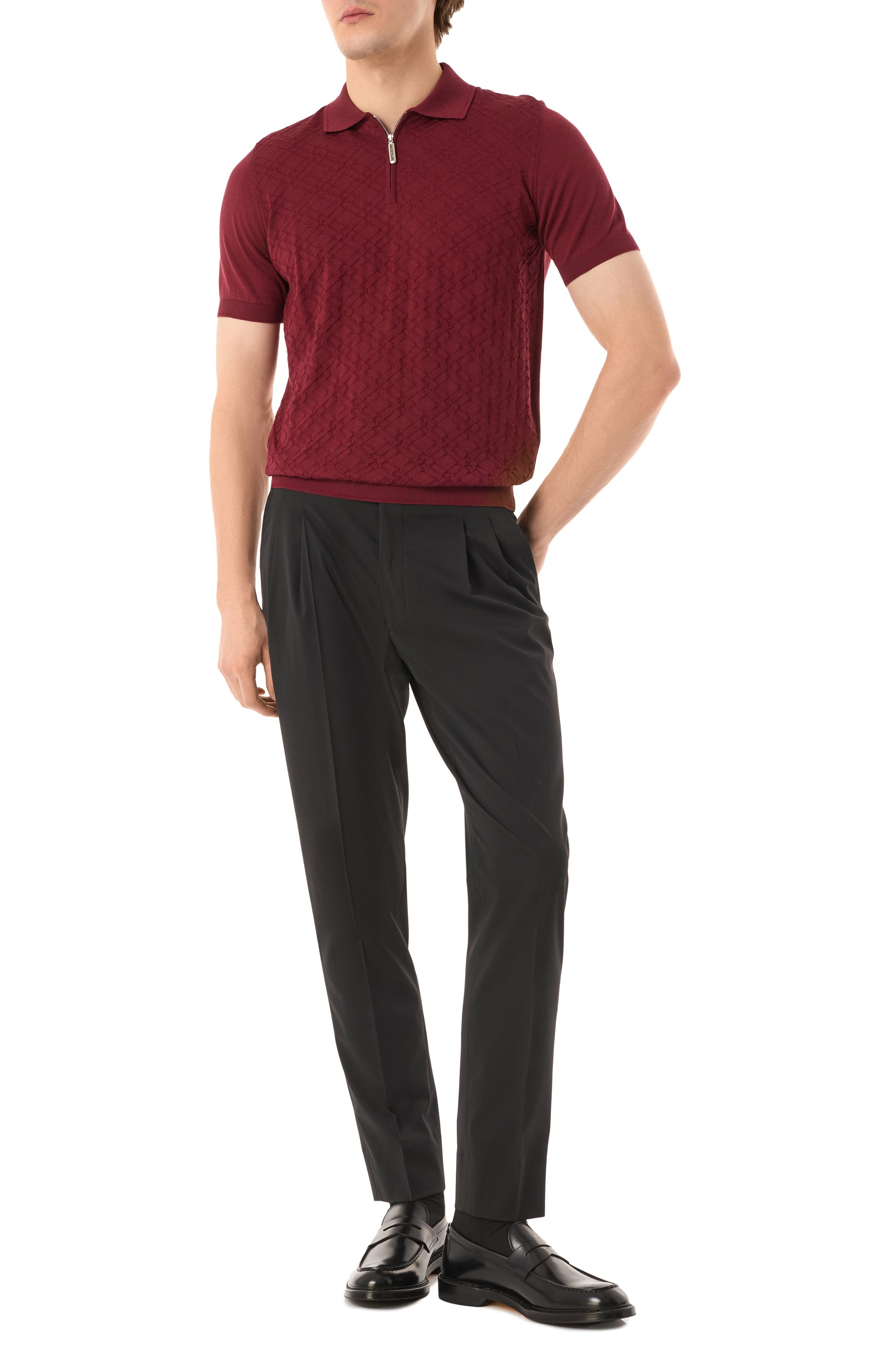 Кожаные пенни-лоферы DOUCAL'S, арт. DU2528SIEWUF007N, фото 2