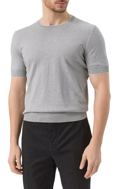 Хлопковый джемпер BRUNELLO CUCINELLI, арт. M29805200, фото 3