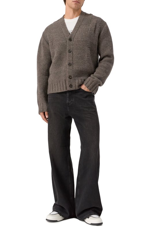 Шерстяной кардиган Dsquared2 S74HA1551/D13147 Коричневый  S74HA1551/D13147 Фото 2