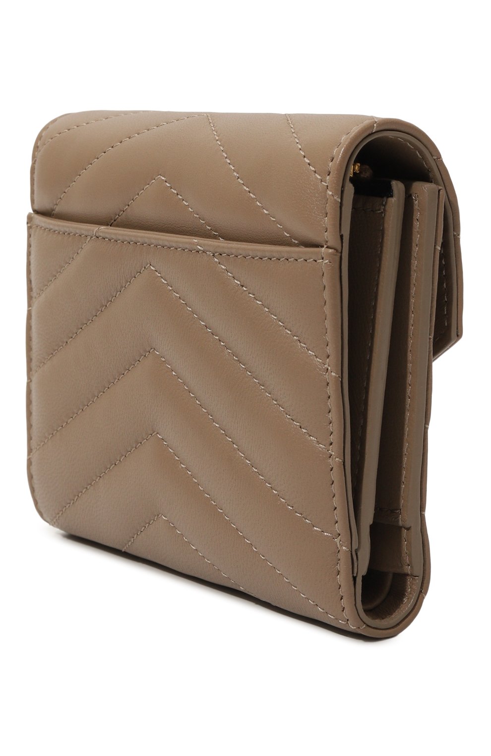 Кожаное портмоне SAINT LAURENT бежевого цвета по цене 98850 руб., арт. 403943/AAA44, фото 2 Кожаное портмоне SAINT LAURENT, арт. 403943/AAA44, фото 2