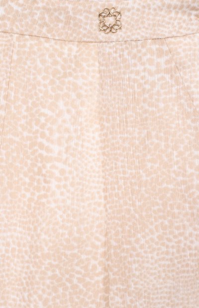 Брюки ELIE SAAB JUNIOR светло-бежевого цвета по цене 56650 руб., арт. EFPA023/TS1106_001, фото 3 Брюки ELIE SAAB JUNIOR, арт. EFPA023/TS1106_001, фото 3