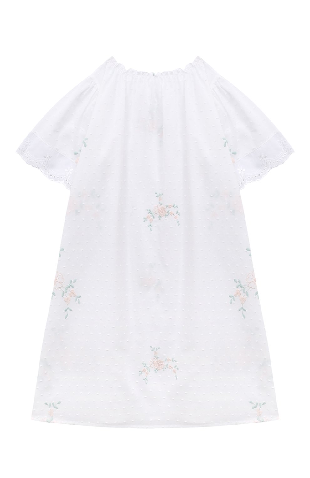 Хлопковая сорочка AMIKI CHILDREN, арт. VANESSA/WHITE FL0WERS, фото 2