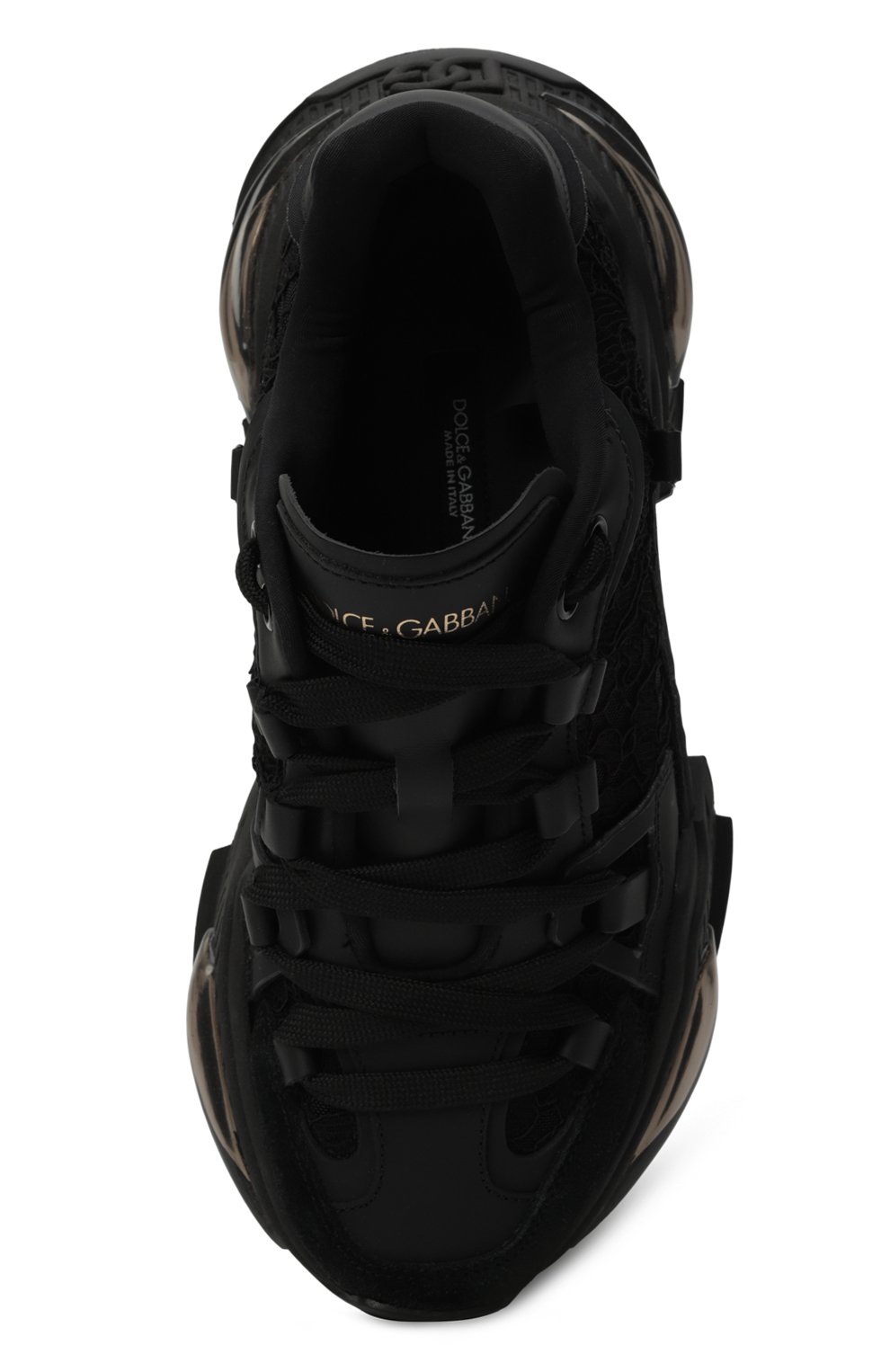 Комбинированные кроссовки airmaster DOLCE & GABBANA черного цвета по цене 84950 руб., арт. CK2283/A5195, фото 6 Комбинированные кроссовки airmaster DOLCE & GABBANA, арт. CK2283/A5195, фото 6