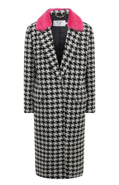 Пальто из шерсти и кашемира SEVEN LAB, арт. CMARF tw pepita, фото 1