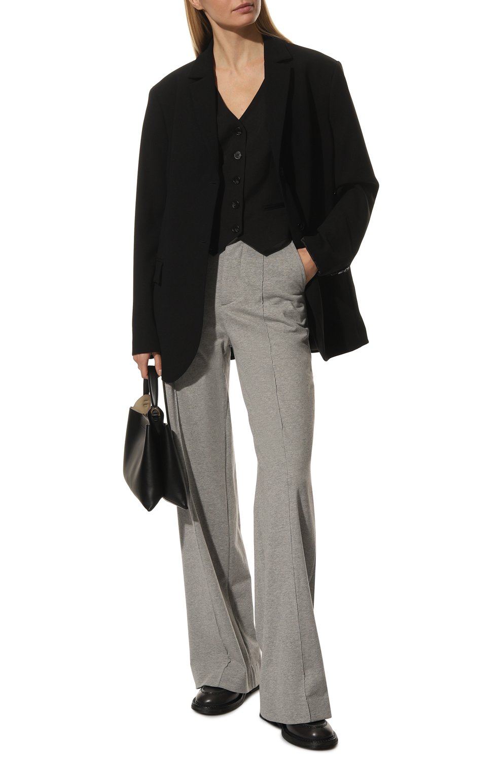 Хлопковые брюки VETEMENTS, арт. WA53PA400G 1602/GREY MELANGE, фото 2