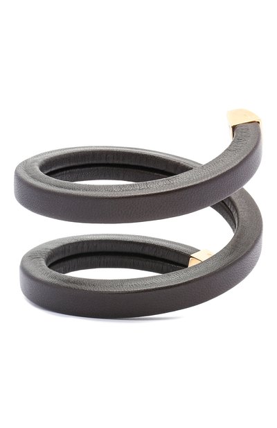 Кожаный браслет BOTTEGA VENETA темно-коричневого цвета по цене 66200 руб., арт. 608701/VAHUA, фото 2 Кожаный браслет BOTTEGA VENETA, арт. 608701/VAHUA, фото 2