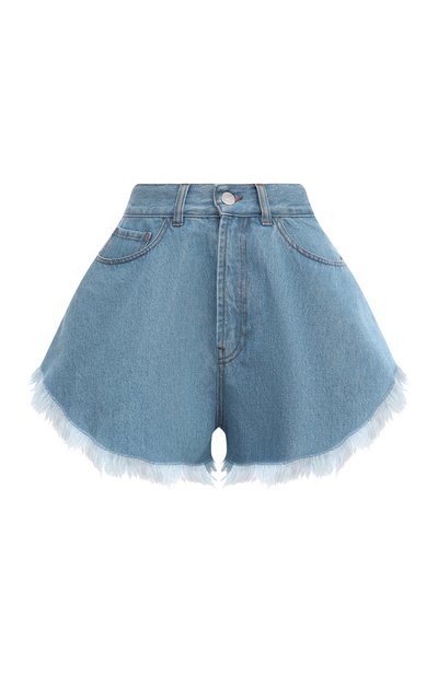 Джинсовые шорты FORTE DEI MARMI COUTURE голубого цвета по цене 39950 руб., арт. 23SF2859, фото 1 Джинсовые шорты FORTE DEI MARMI COUTURE, арт. 23SF2859, фото 1