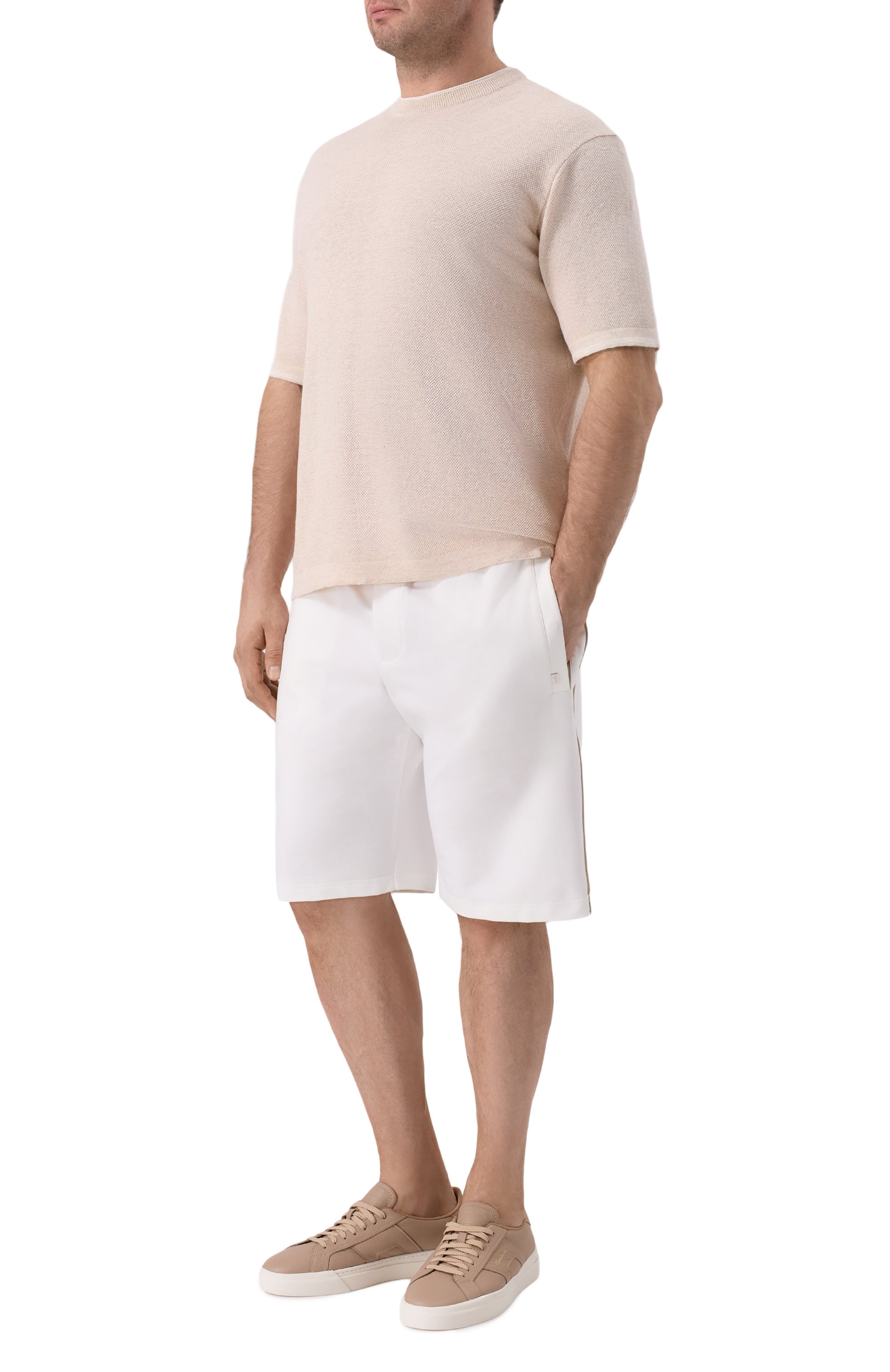 Шорты из лиоцелла и хлопка PAUL&SHARK, арт. 26411806_001, фото 2