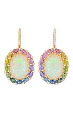 Женские серьги SUTRA JEWELS бесцветного цвета, арт. SJE3497 | Фото 1 (Региональные ограничения белый список (Axapta Mercury): Не проставлено; Нос: Не проставлено; Материал сплава: Розовое золото; Драгоценные камни: Сапфиры, Другие, Бриллианты)