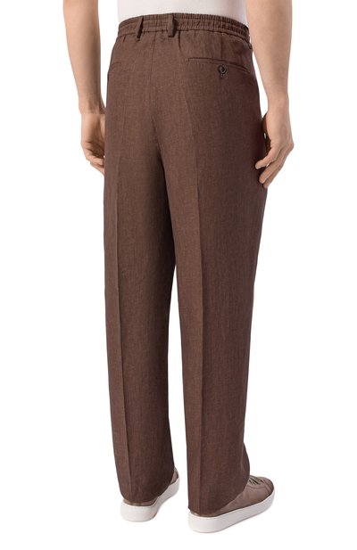 Льняные брюки ANDREA CAMPAGNA, арт. C0VENTSLFSAC/300118, фото 4