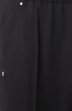 Мужские шерстяные брюки RICK OWENS черного цвета, арт. RU01E5361/WG | Фото 6 (Материал внешний: Шерсть; Длина (брюки, джинсы): Стандартные; Случай: Повседневный; Стили: Гранж)