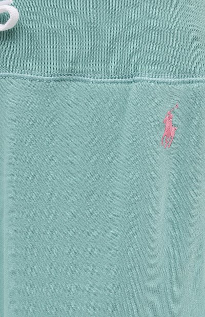 Хлопковые джоггеры POLO RALPH LAUREN мятного цвета по цене 16500 руб., арт. 211794397, фото 5 Хлопковые джоггеры POLO RALPH LAUREN, арт. 211794397, фото 5
