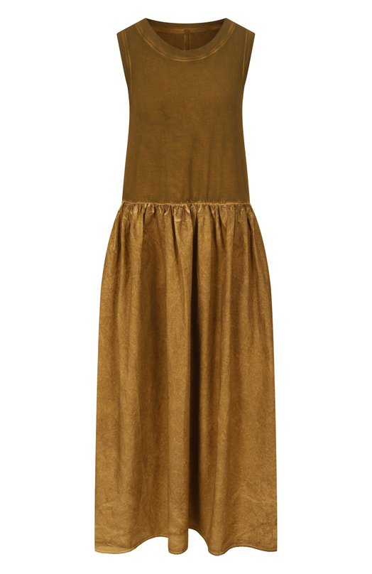 Хлопковое платье Uma Wang S2 M UP5057 Коричневый S2 M UP5057