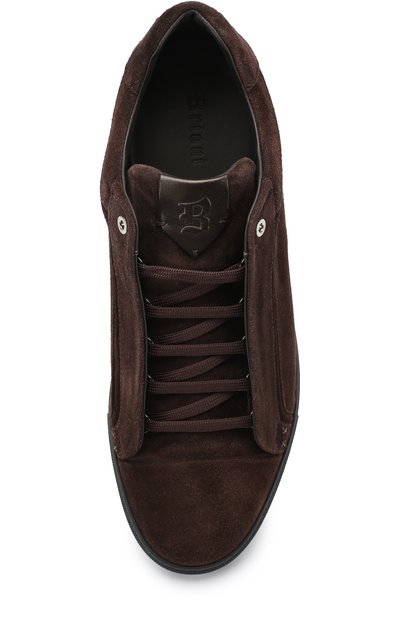 Замшевые кеды на шнуровке BRIONI, арт. QHFV/P3711, фото 5