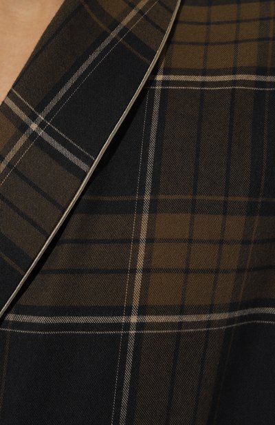 Халат из хлопка и шерсти ZIMMERLI, арт. 4600-75143, фото 5