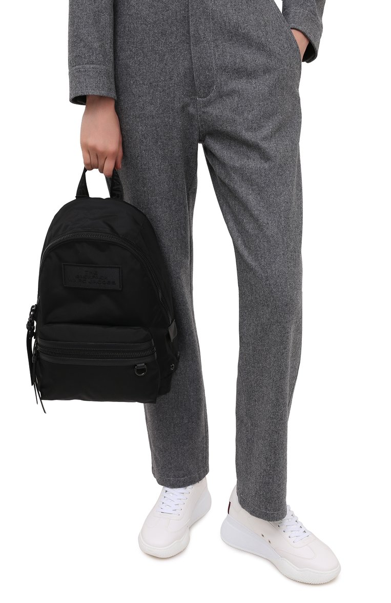 Женский рюкзак the backpack medium MARC JACOBS (THE) черного цвета, арт. M0016065 | Фото 2 (Размер: medium; Материал: Текстиль; Стили: Кэжуэл)