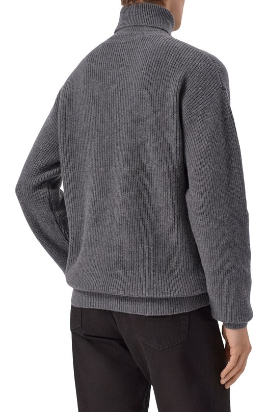 Шерстяной свитер Kiton UMM066005 Серый  UMM066005 Фото 4