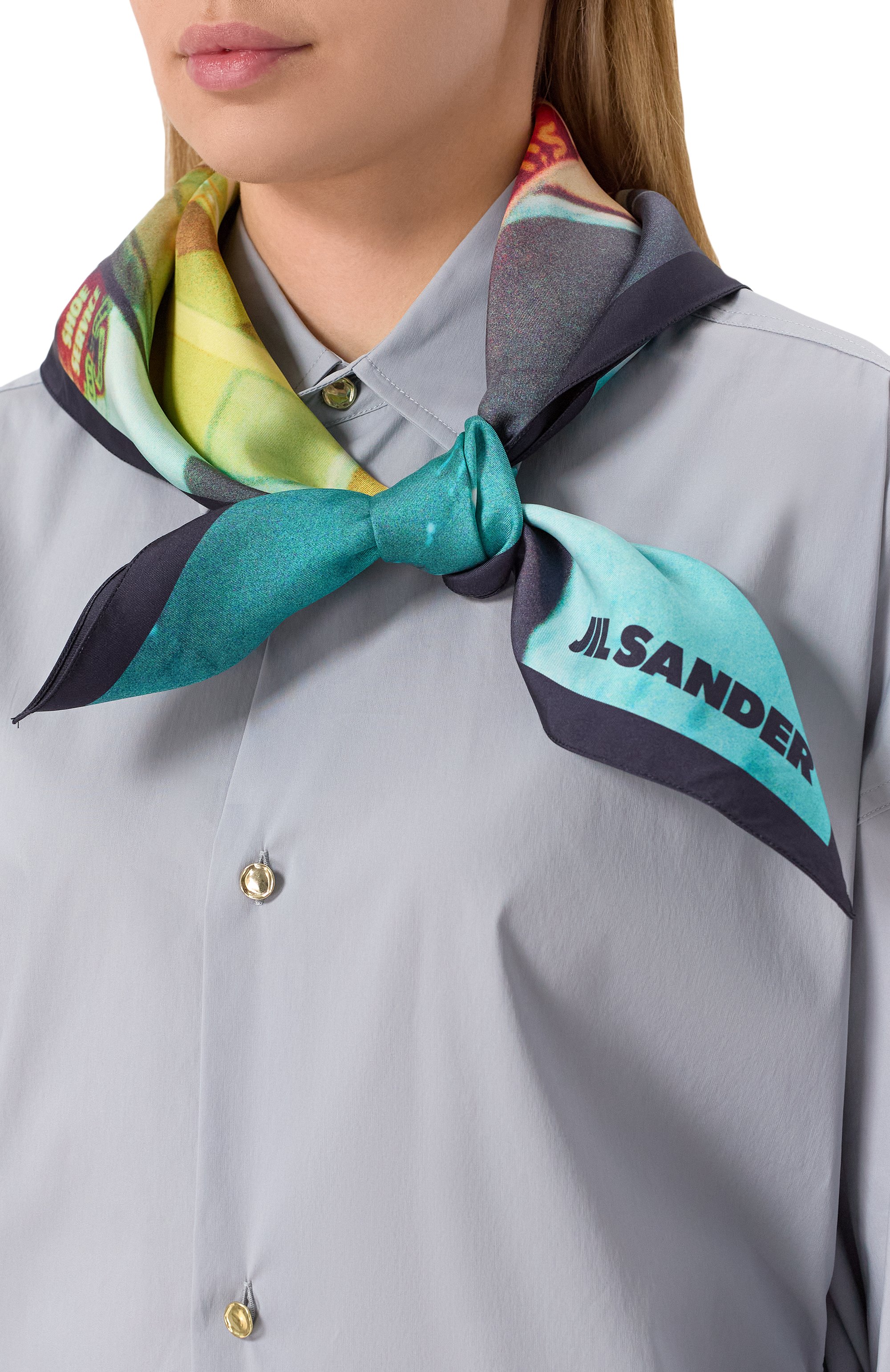 Платок из вискозы JIL SANDER, арт. J03TF0103/J40085, фото 2