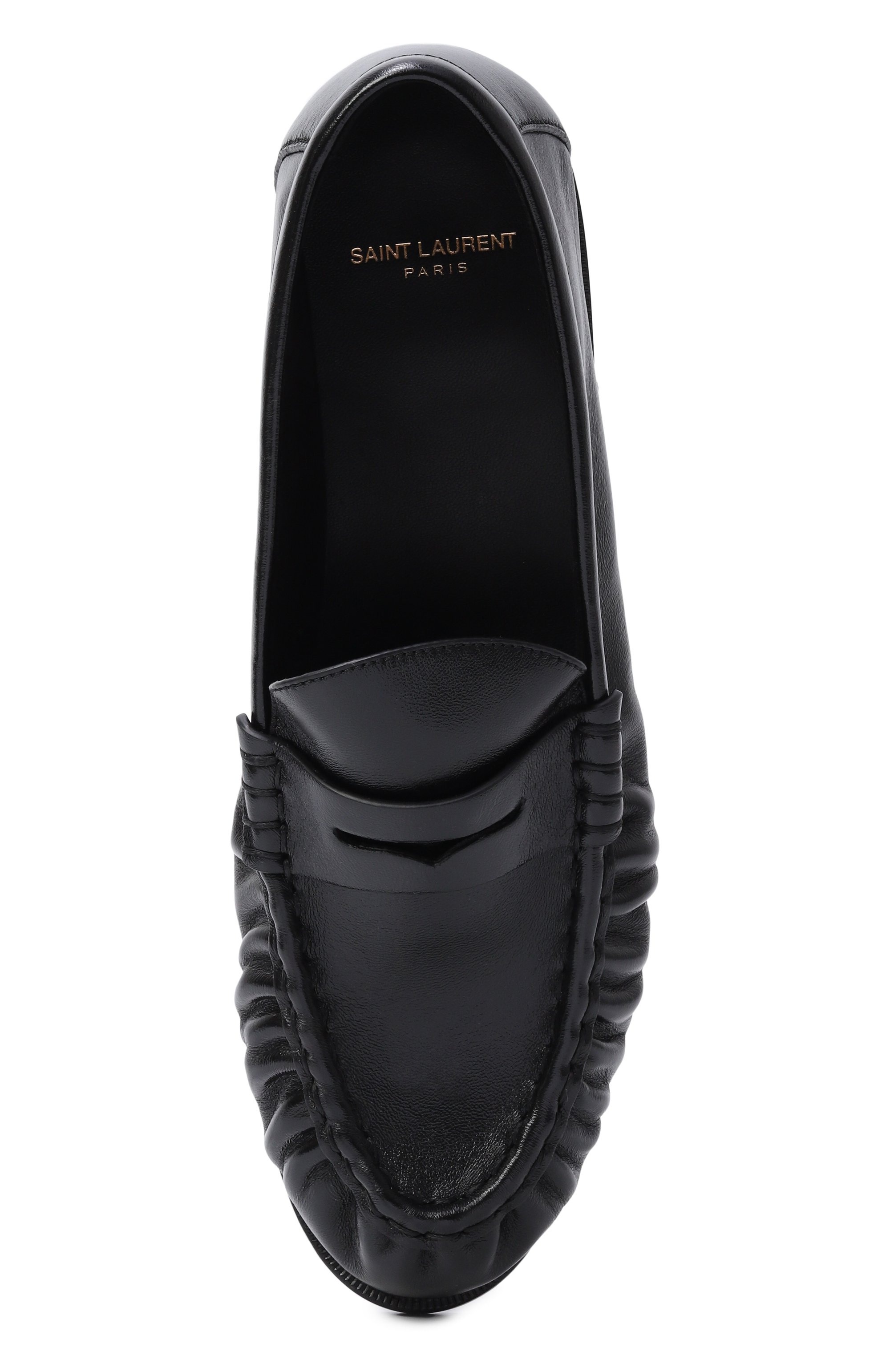 Кожаные пенни-лоферы SAINT LAURENT, арт. 775867/AA00K, фото 6