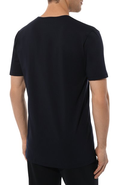 Хлопковая футболка ZIMMERLI темно-синего цвета по цене 14450 руб., арт. 172-1462, фото 4 Хлопковая футболка ZIMMERLI, арт. 172-1462, фото 4