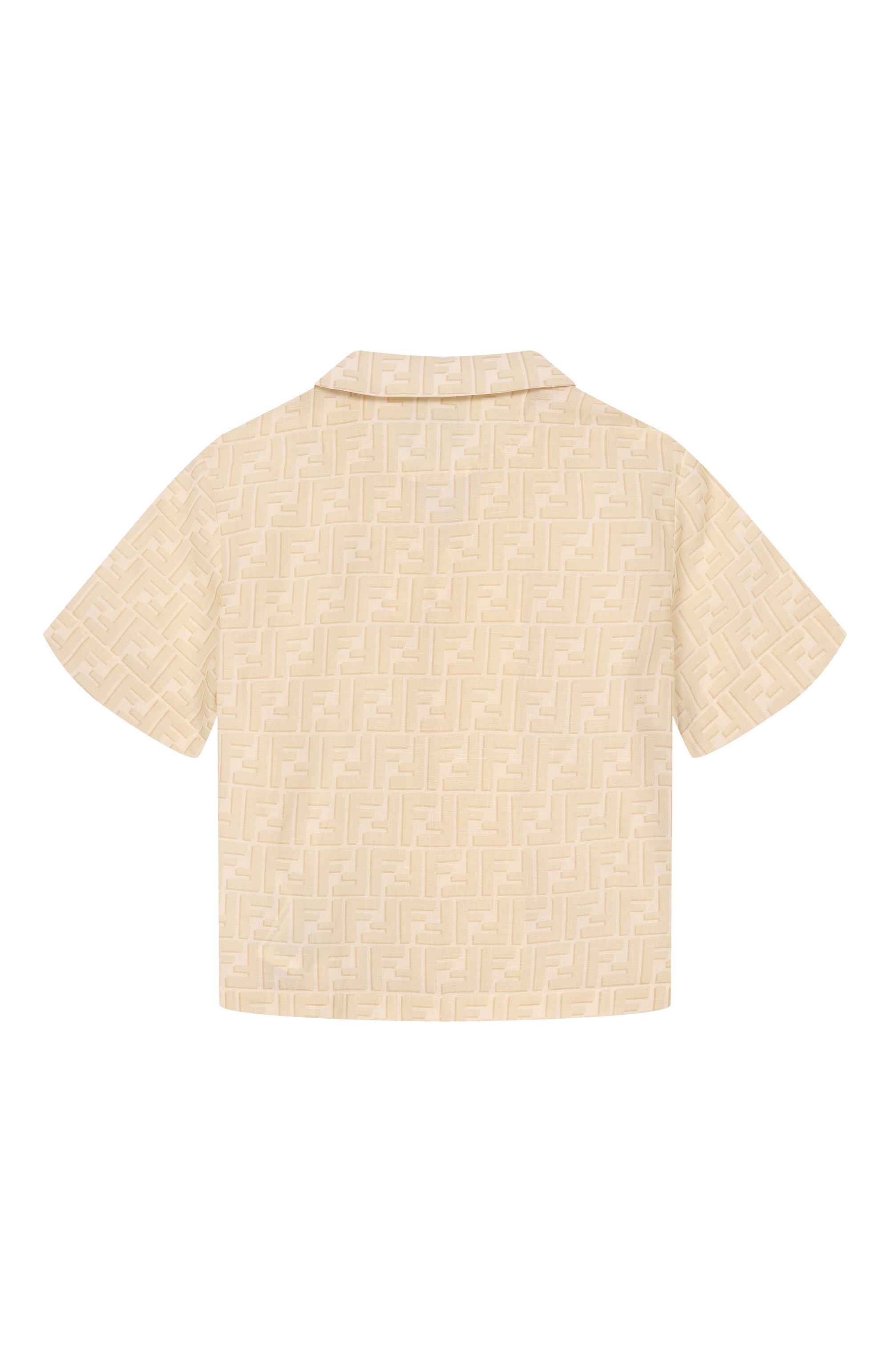 Льняная рубашка FENDI бежевого цвета по цене 79850 руб., арт. JUC109/AY8C_001, фото 2 Льняная рубашка FENDI, арт. JUC109/AY8C_001, фото 2