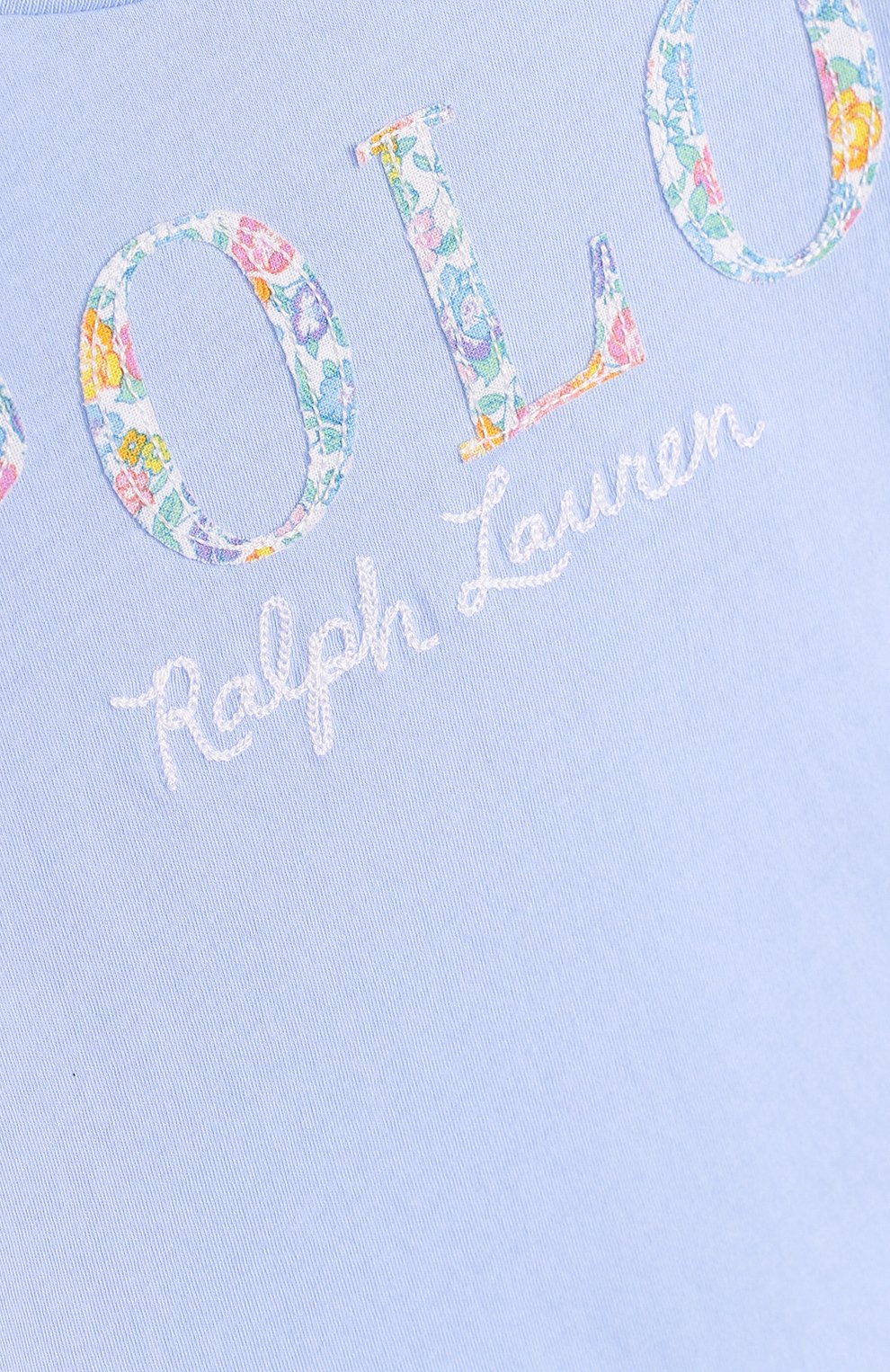 Хлопковая футболка с логотипом бренда POLO RALPH LAUREN, арт. 311688679, фото 3