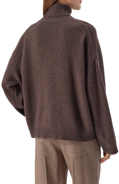 Кашемировый свитер BRUNELLO CUCINELLI коричневого цвета по цене 299500 руб., арт. M12501703, фото 4 Кашемировый свитер BRUNELLO CUCINELLI, арт. M12501703, фото 4