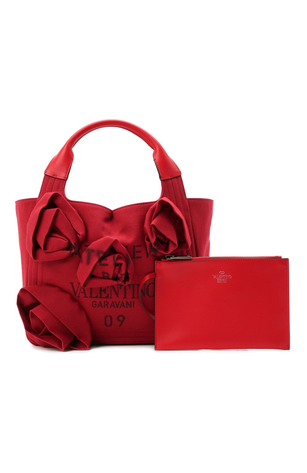 Сумка-шопер atelier 09 small VALENTINO красного цвета по цене 239500 руб., арт. WW2B0J36/JUX, фото 7 Сумка-шопер atelier 09 small VALENTINO, арт. WW2B0J36/JUX, фото 7