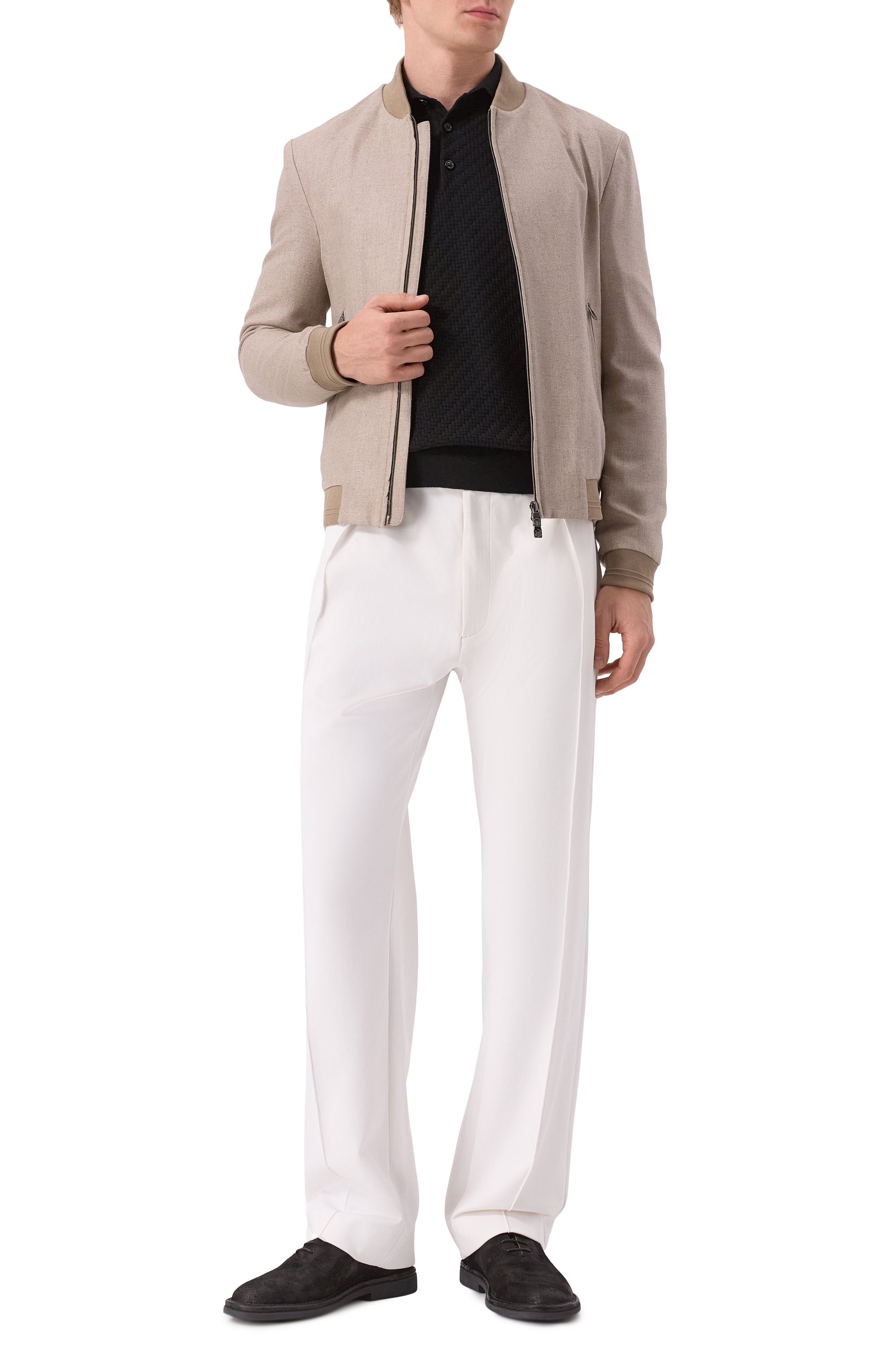 Бомбер из шелка и шерсти CORNELIANI, арт. 25L588-2518264, фото 2