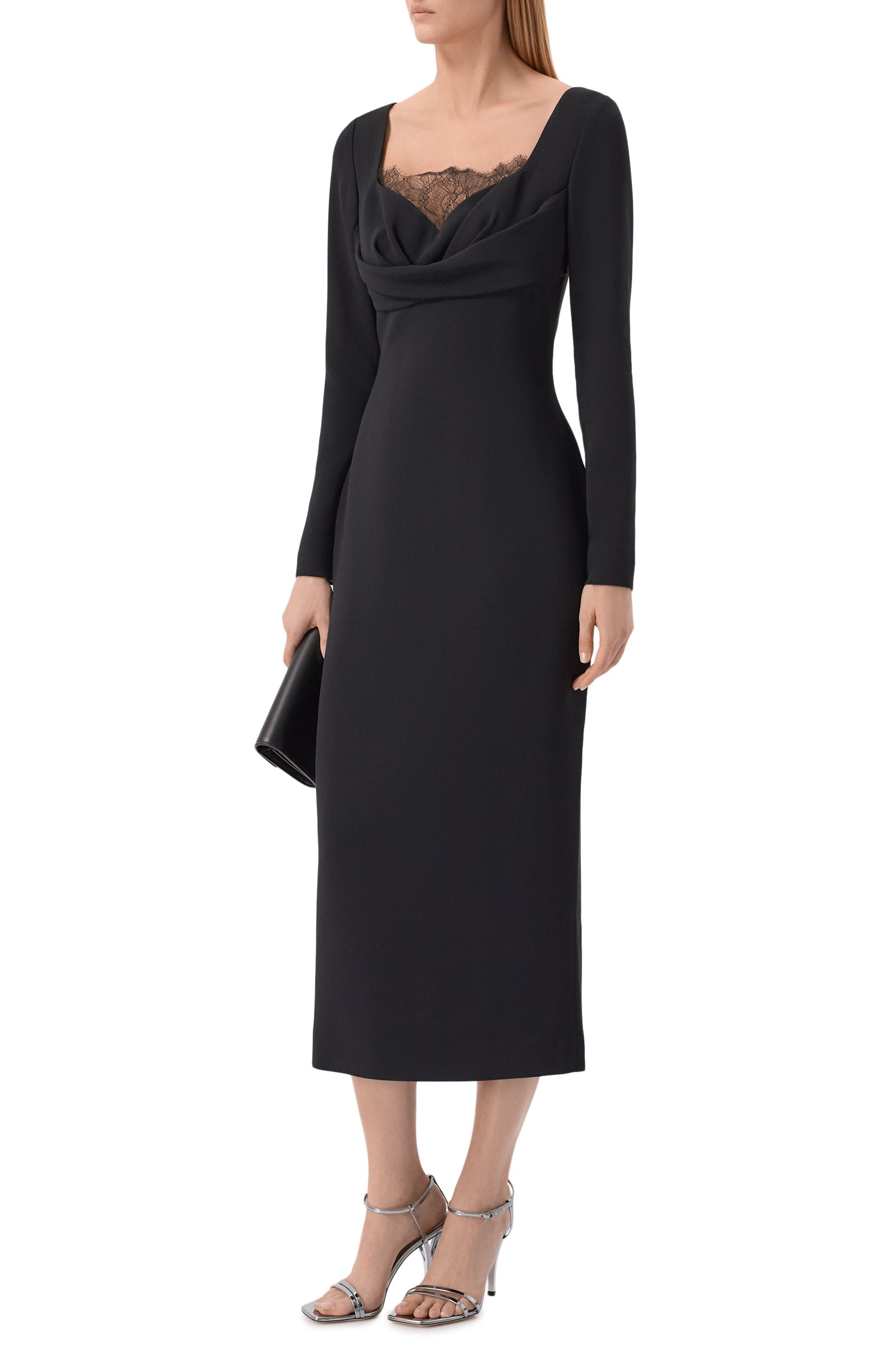 Платье из шелка и вискозы ELIE SAAB, арт. D1263NP26/CD023, фото 2