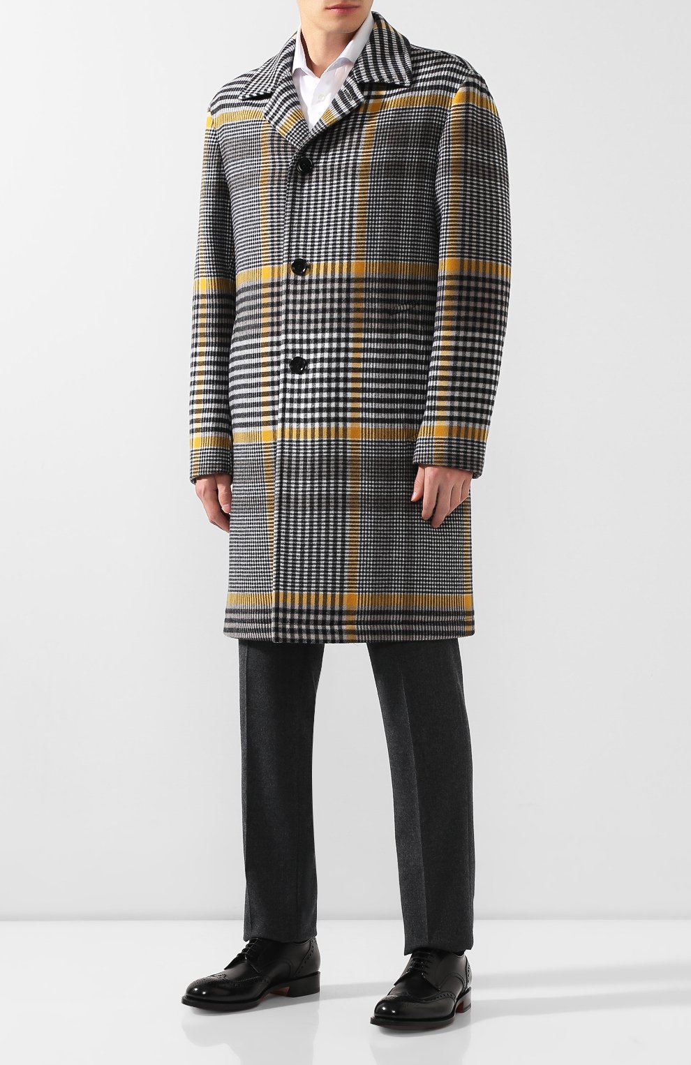 Шерстяное пальто BOSS, арт. 50418022, фото 2