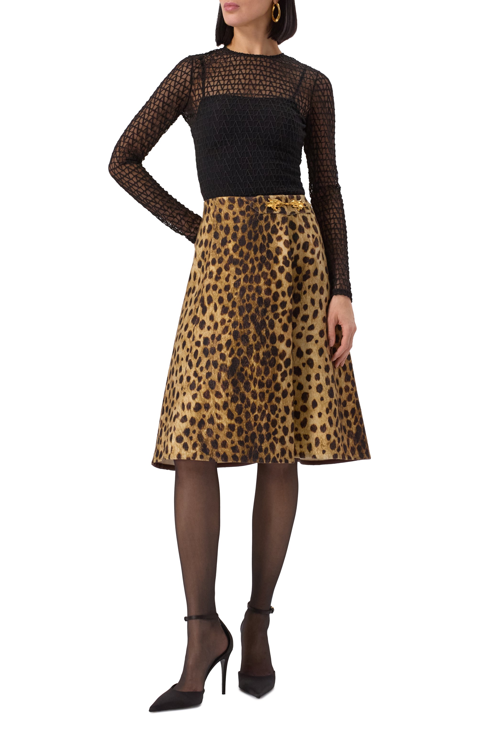 Шерстяная юбка VALENTINO, арт. 6B3RACE391A, фото 2