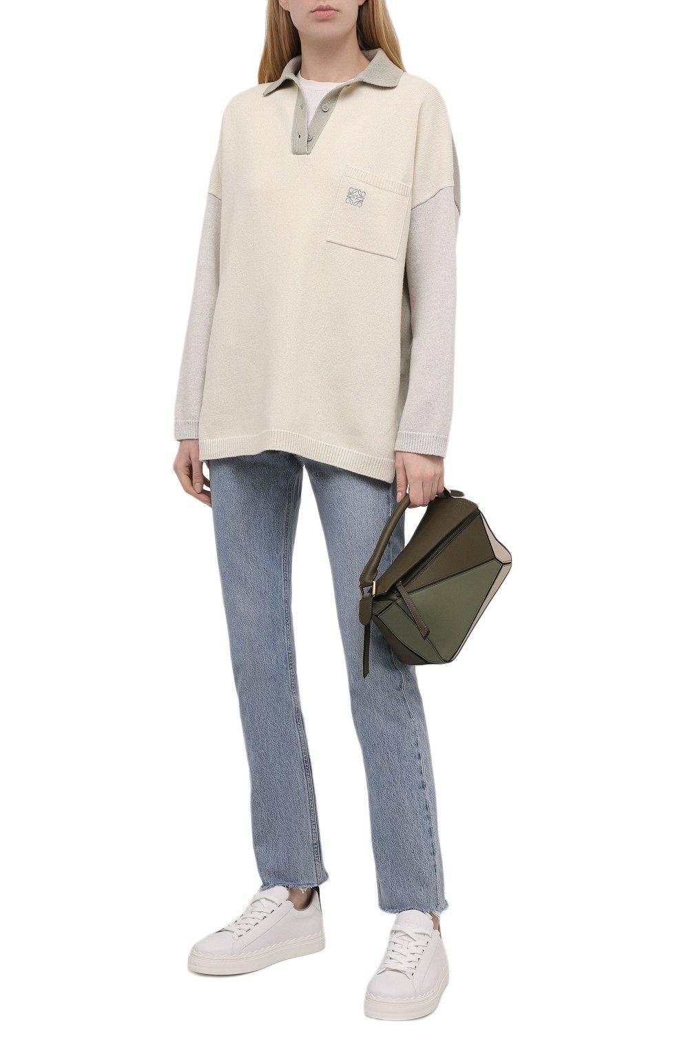 Кожаные кеды lauren CHLOÉ, арт. CHC19S10842, фото 2