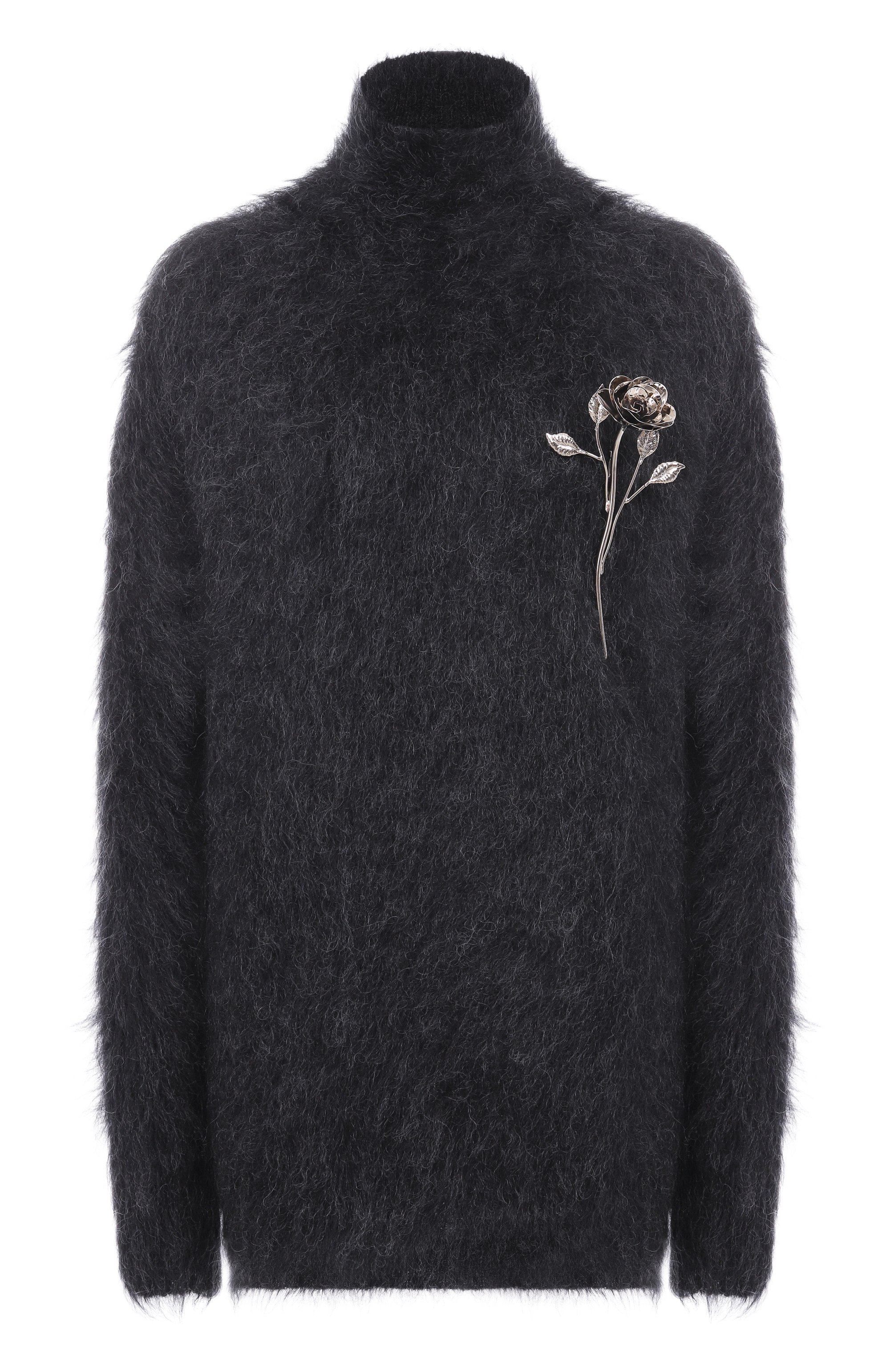 Шерстяной свитер GIUSEPPE DI MORABITO темно-серого цвета по цене 88800 руб., арт. 05FW2KNT372X 05444, фото 1 Шерстяной свитер GIUSEPPE DI MORABITO, арт. 05FW2KNT372X 05444, фото 1