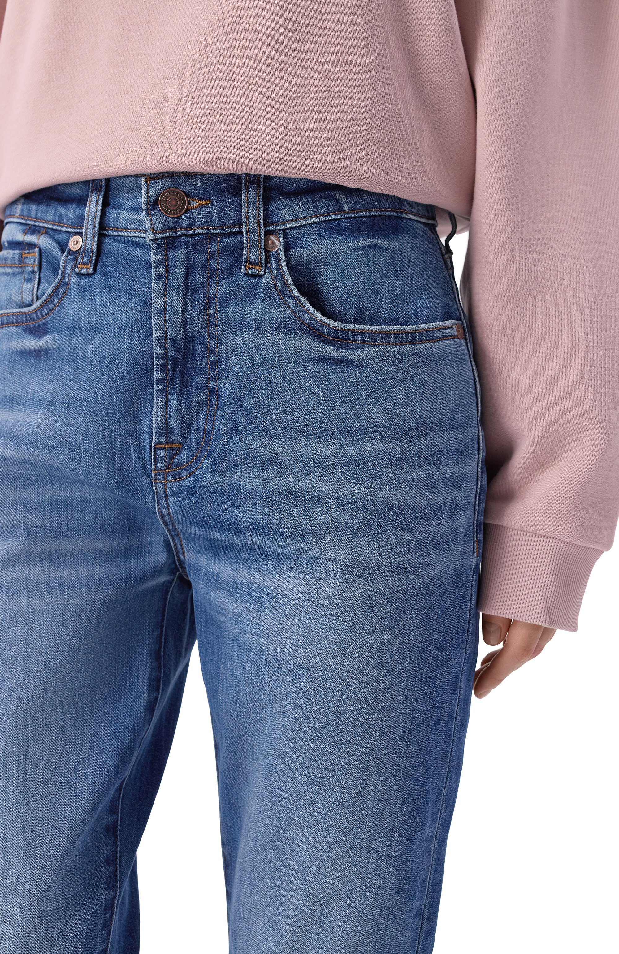 Джинсы 7 FOR ALL MANKIND синего цвета по цене 28850 руб., арт. JSDT44A0GV, фото 5 Джинсы 7 FOR ALL MANKIND, арт. JSDT44A0GV, фото 5