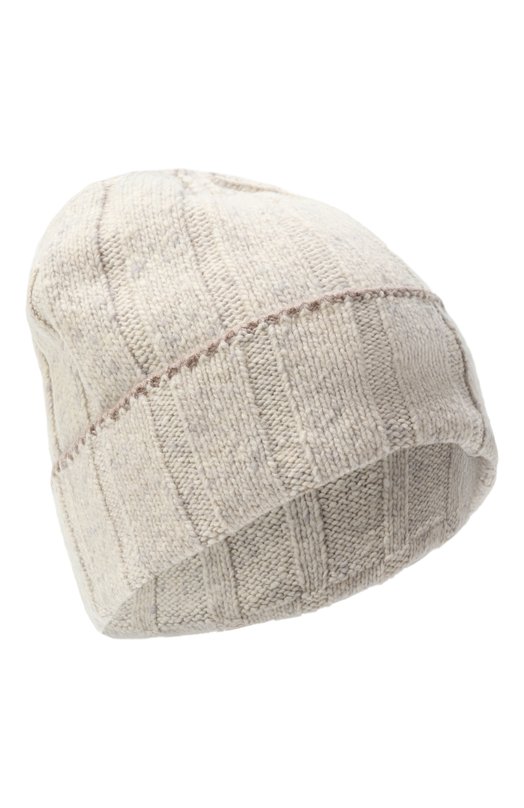 Кашемировая шапка Brunello Cucinelli MRN91399 Кремовый MRN91399